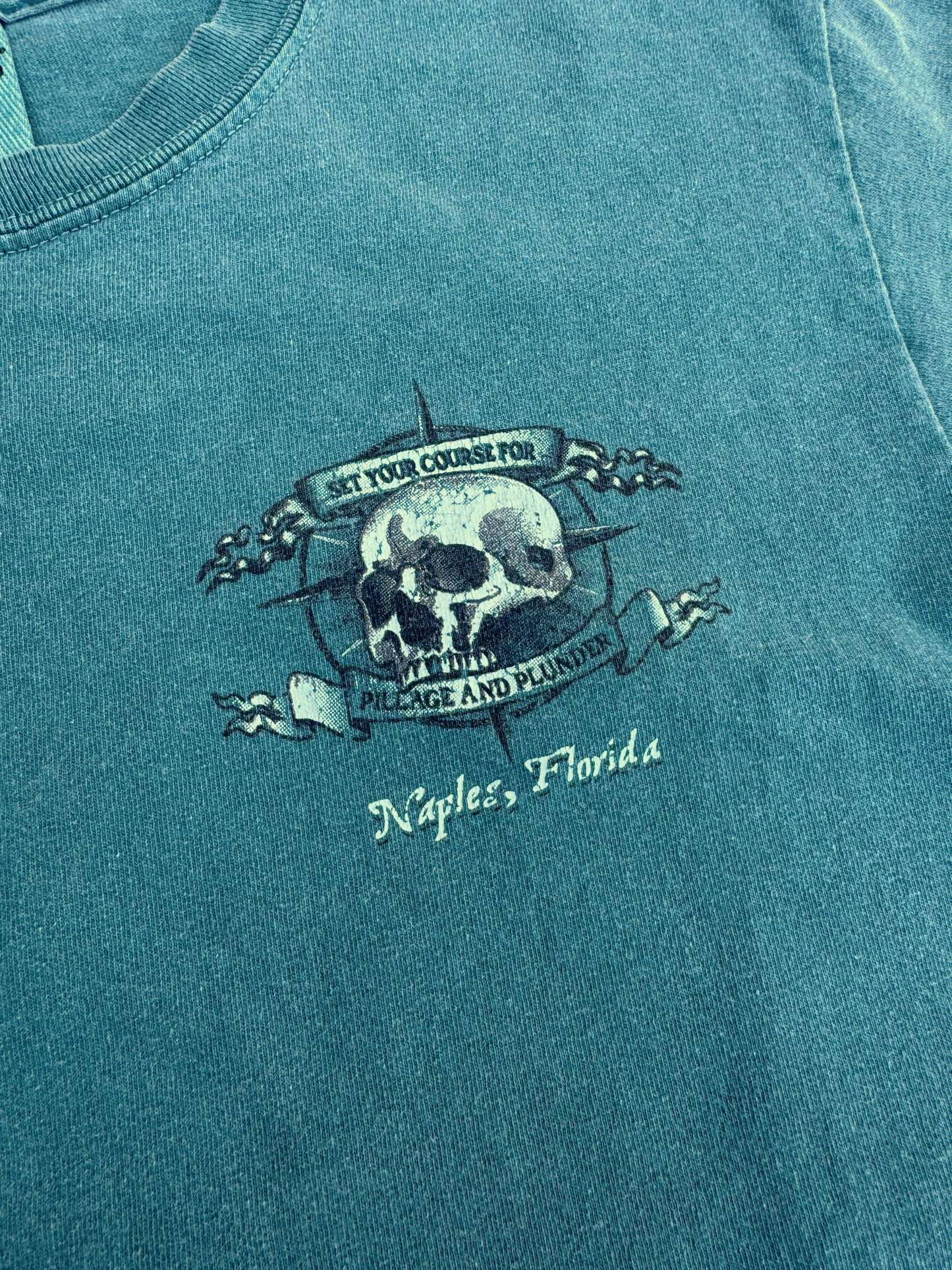 Faded Naples Florida Pillage and Plunder Tee
