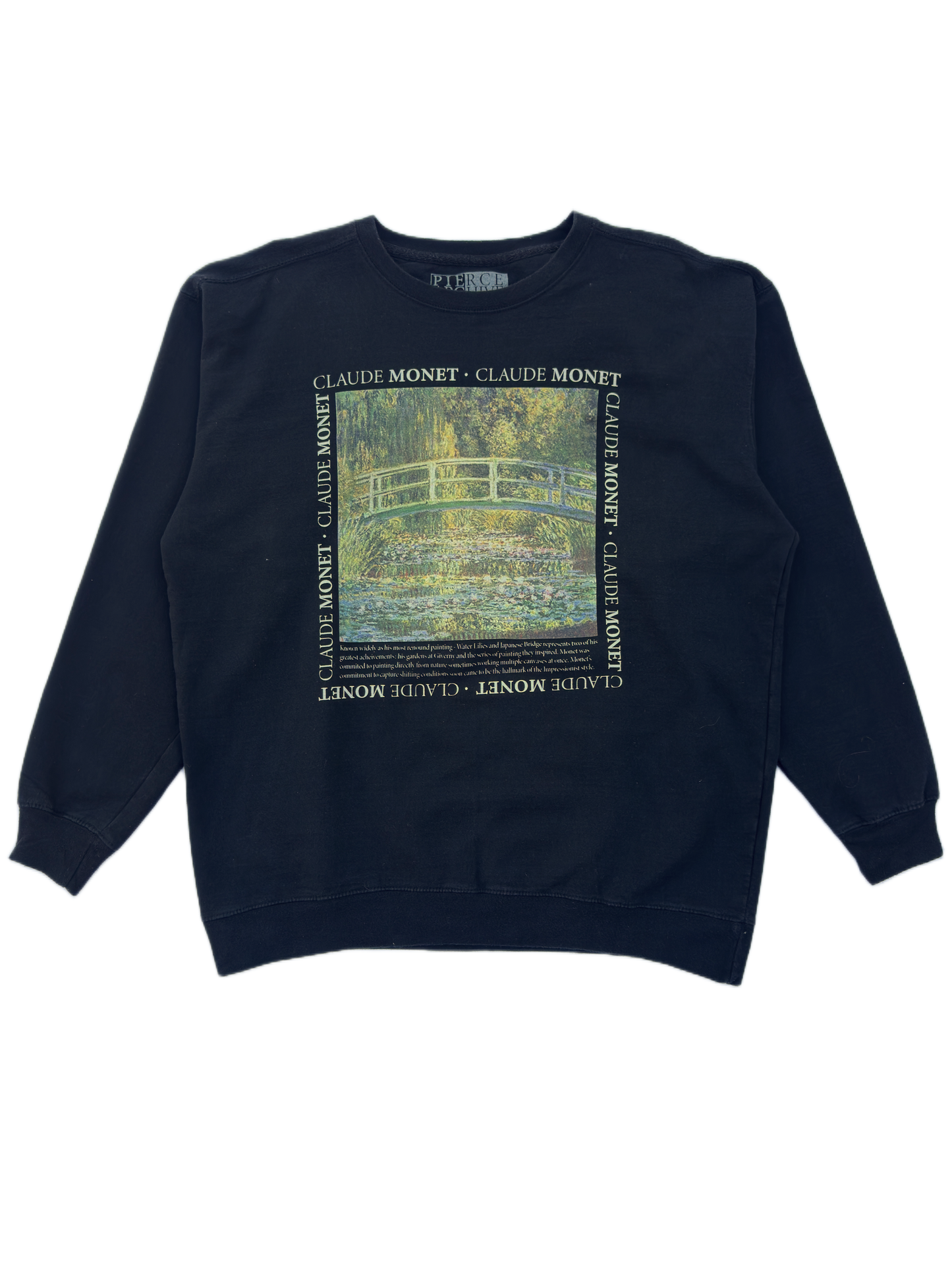 Sweat-shirt Monet Nymphéas et pont japonais
