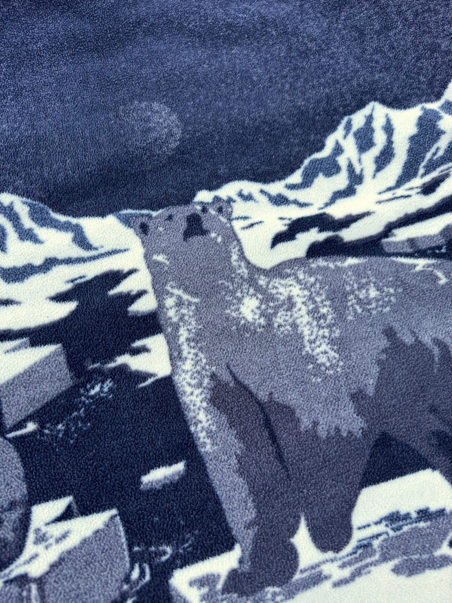 Zip Ours polaire des aurores boréales des années 1990