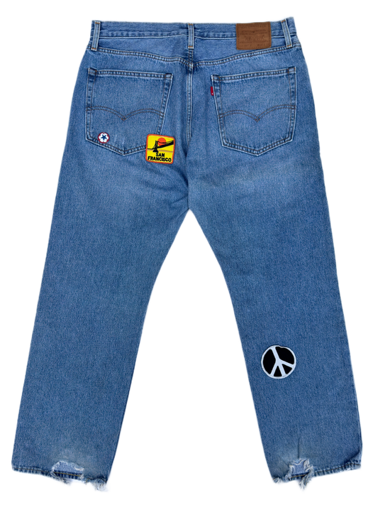 Levi's 551 DIY Patchwork Pants