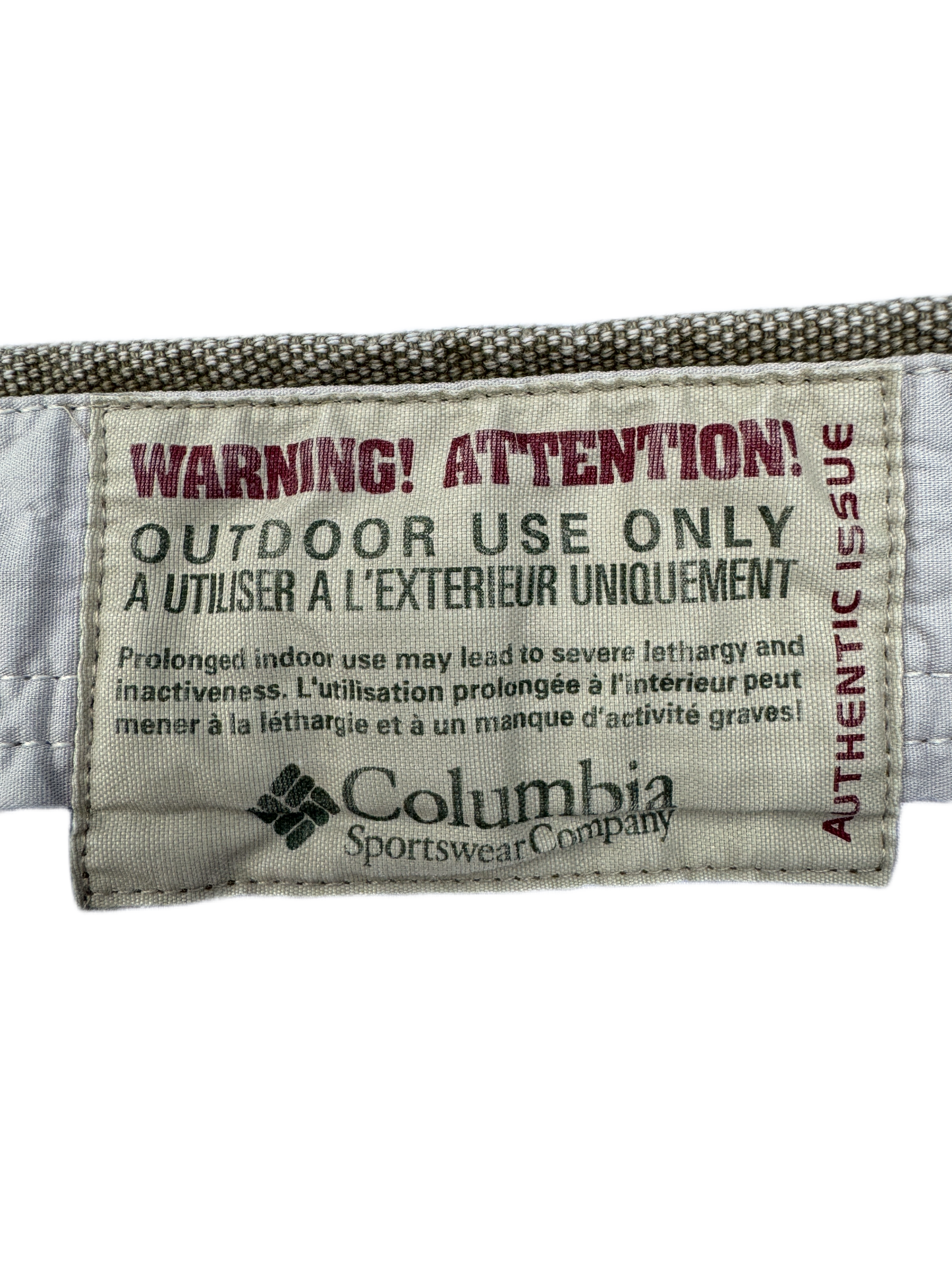 Pantalon Columbia Outdoor Use Only des années 2010
