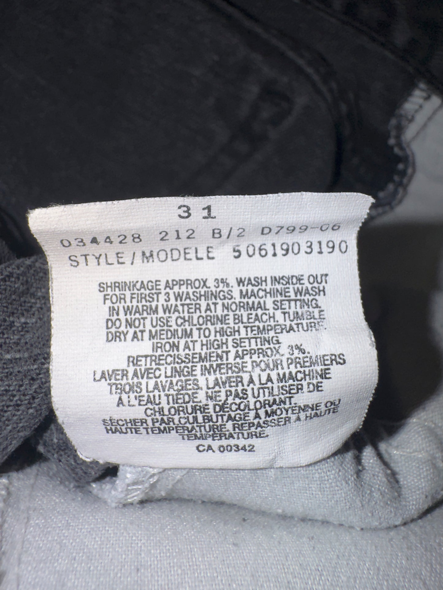 Pantalon Levi's Orange Tab canadien de 1999