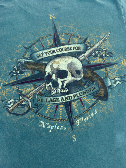 Faded Naples Florida Pillage and Plunder Tee