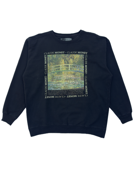 Monet Water Lilies and Japanese Bridge Sweatshirt