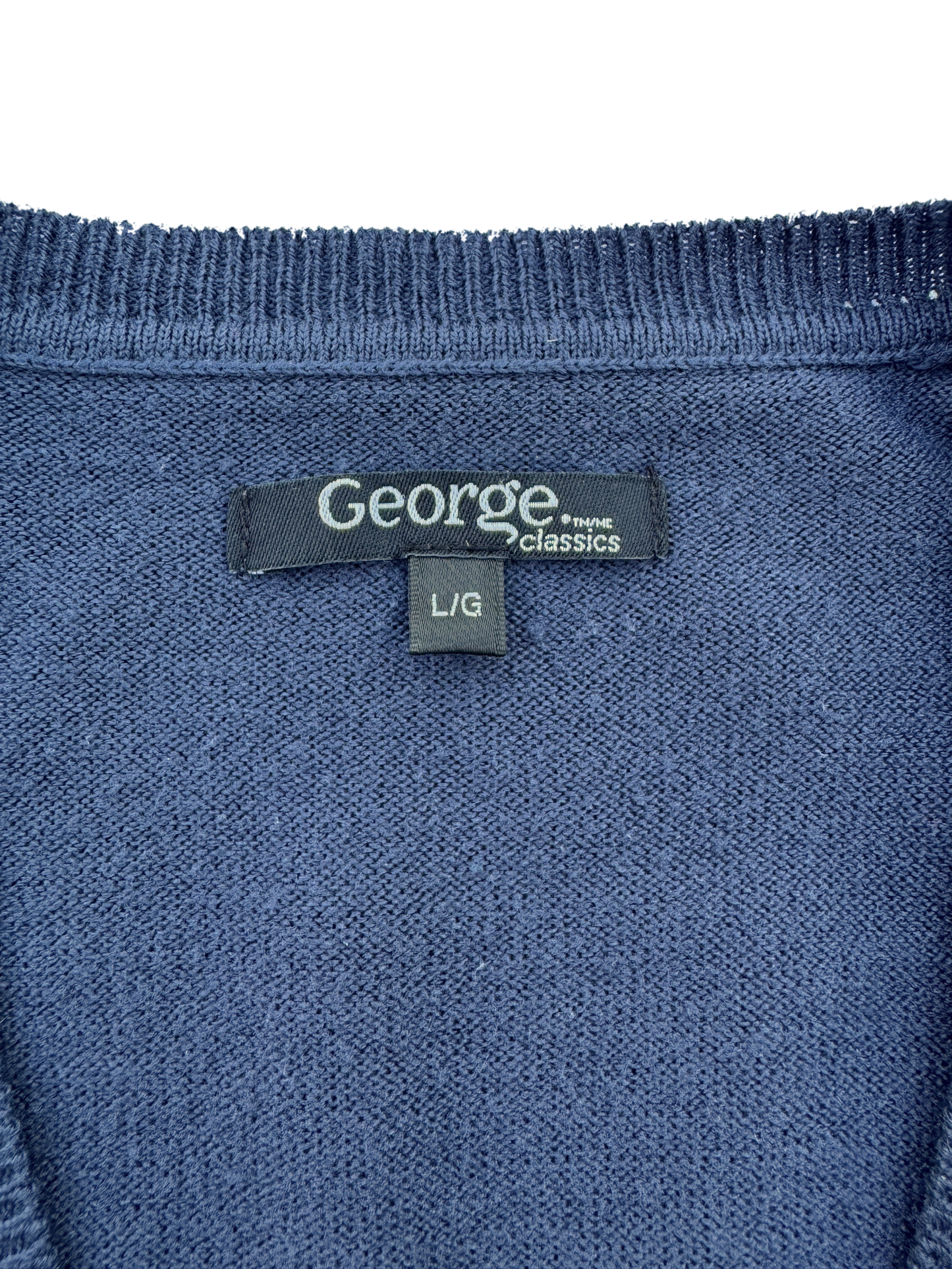 George Knitted Diamond Sweater