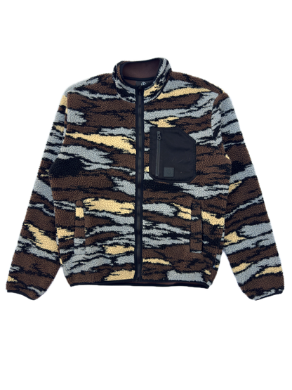 Volcom Tiger Stripe Zip Fleece Jacket