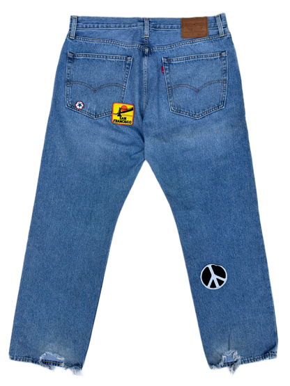 Levi's 551 DIY Patchwork Pants