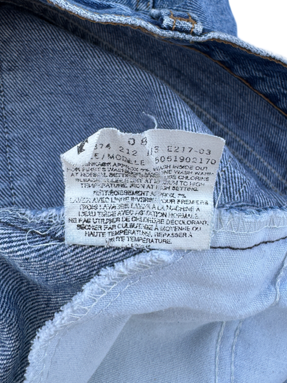 Pantalon Levi's canadien 2001 avec étiquette orange vierge et étiquette sans jacron
